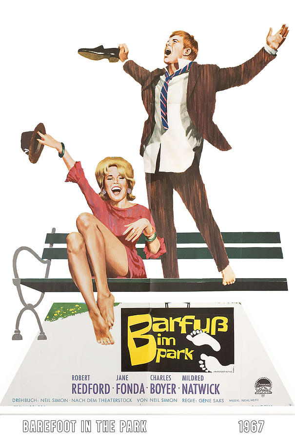 Barefoot in the Park, 1967 - 3d movie poster Mixed Media by Movie World Posters