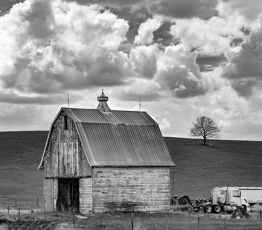 Barn And Clouds Photograph by Ray Congrove
