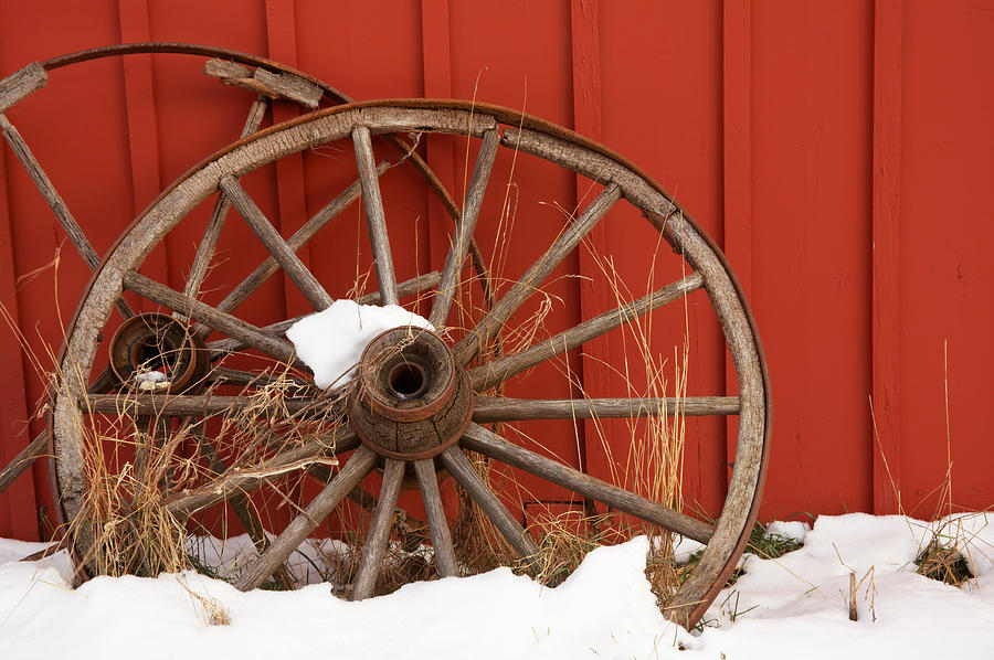 Barn and Wagon Wheels Photograph by Tacojim Barn and Wagon Wheels Photograph by Tacojim
