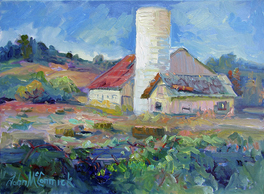Barn At Freestone Painting by John McCormick