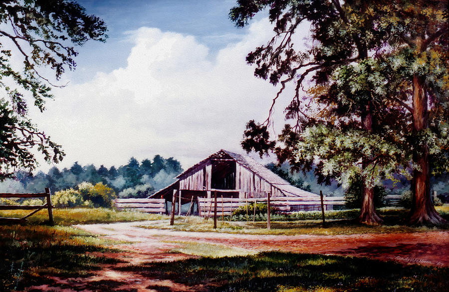 Barn at Honey Island Painting by Randy Welborn
