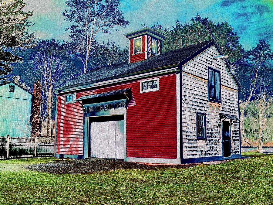 Barn at Ocean House Digital Art by Cliff Wilson