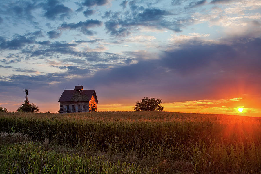Barn at Sunset Photograph by Andrew Soundarajan
