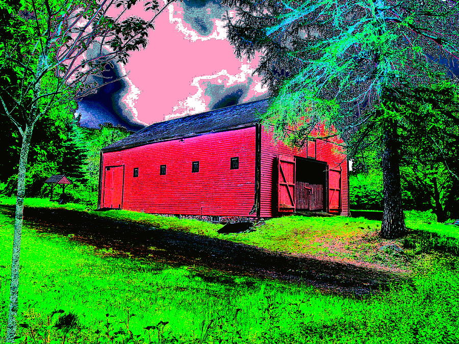 Barn At The Wayside Inn Digital Art