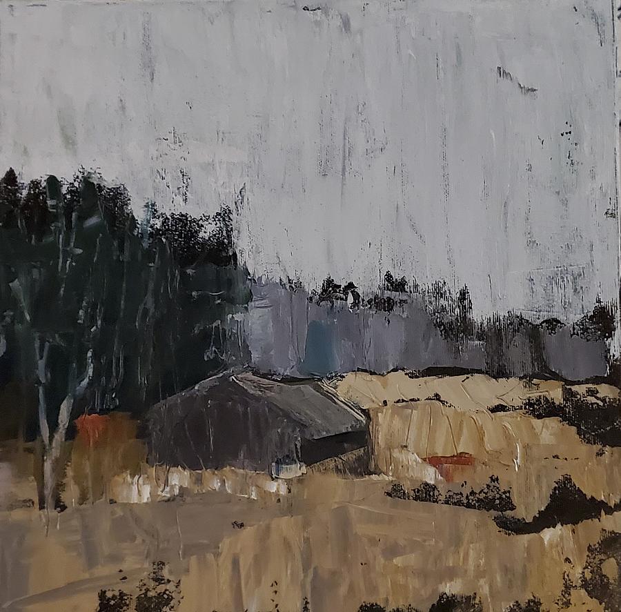 Barn - Aurora ON Painting by Sheila Romard