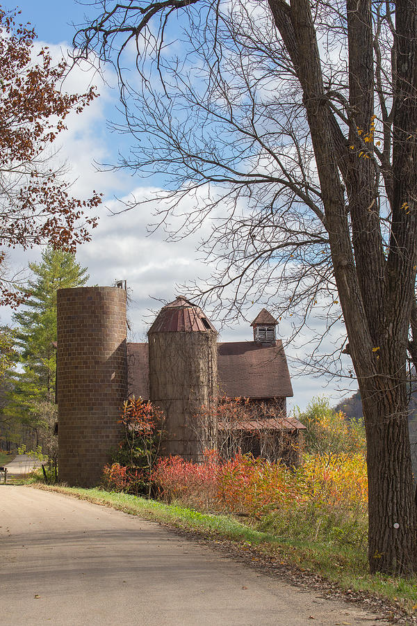 Barn in Fall Photograph by Jan Day