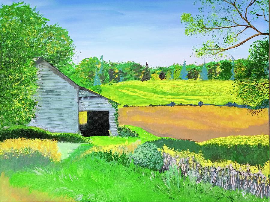 Barn in Pocono Mountains Painting by Deanne Evans - Fine Art America