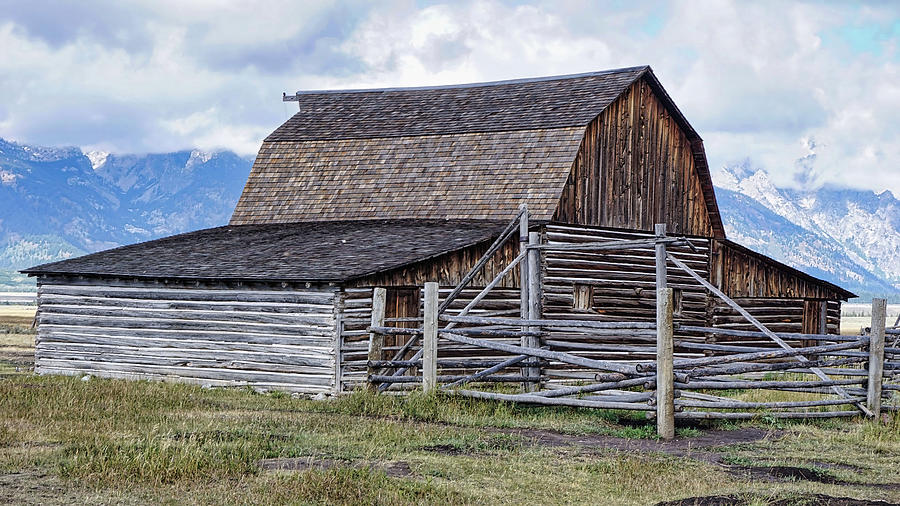 Barn in the Tetons  Photograph by Cathy Anderson