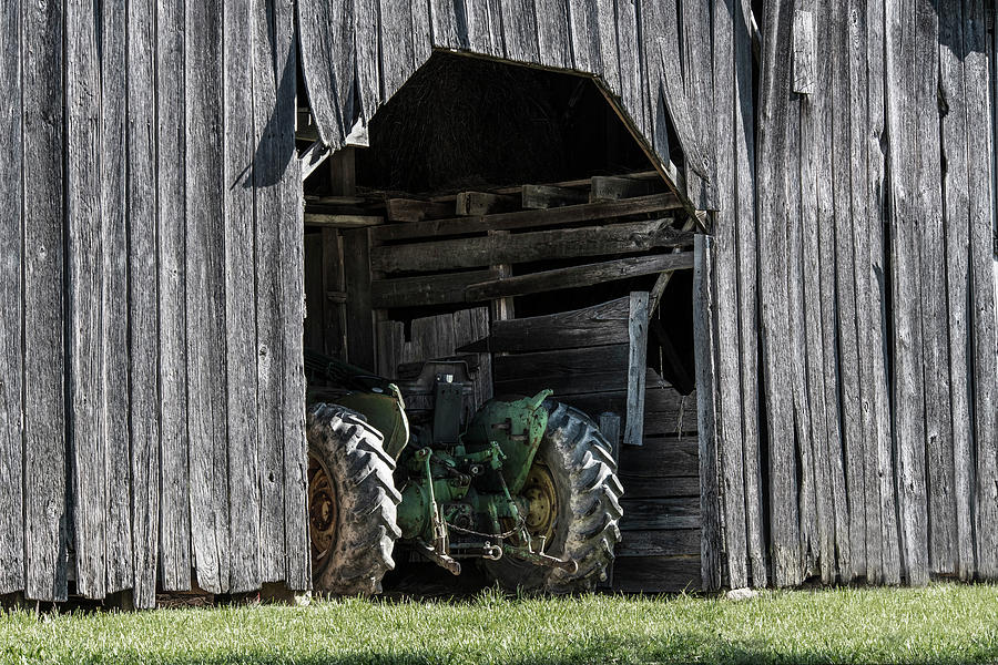 Barn-kept John Deere Photograph by Andy Crawford