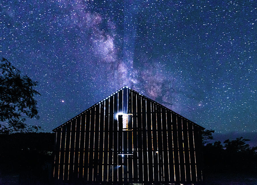 Barn Night Light Photograph by Erin K Images