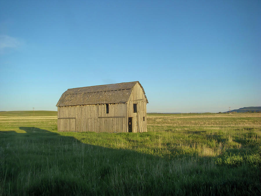 Barn on the Prairie Wyoming  Photograph by Cathy Anderson