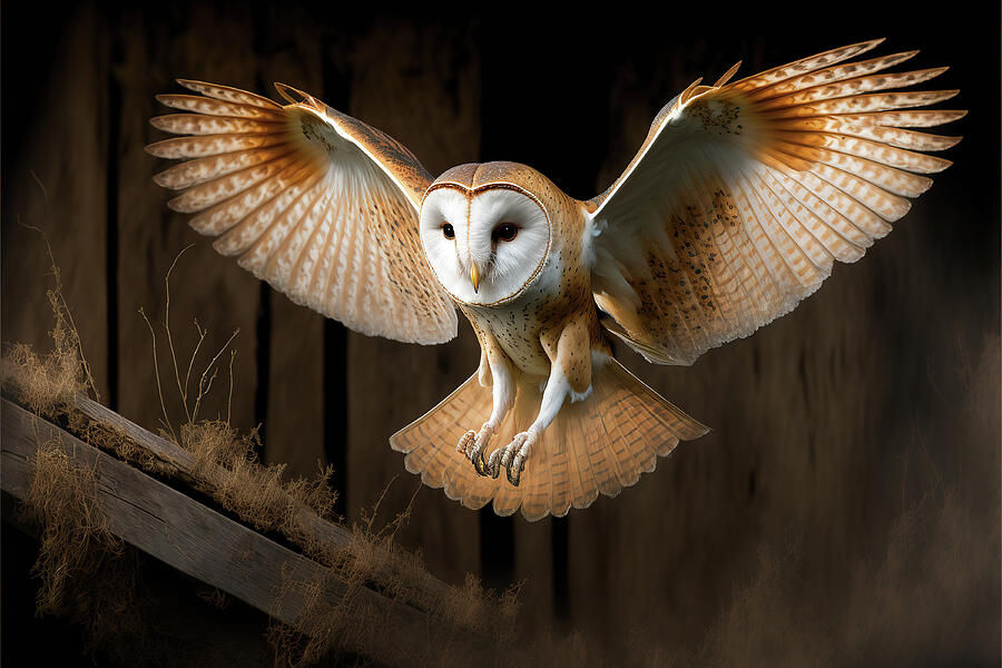 Barn Owl In Flight Photograph by Jim Vallee