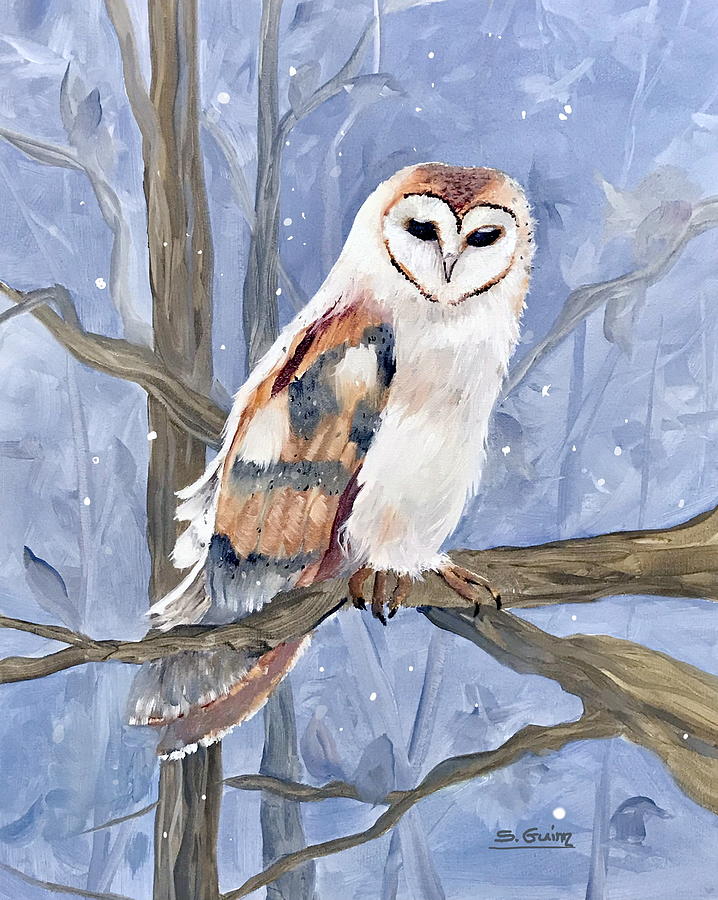 Barn Owl Painting by Shane Guinn - Fine Art America