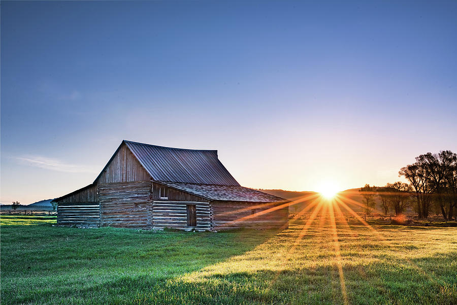 Barn Sunrise Photograph by Mike Waller - Pixels