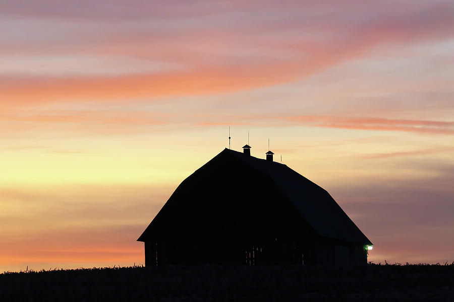 Barn Sunset Photograph by Brook Burling