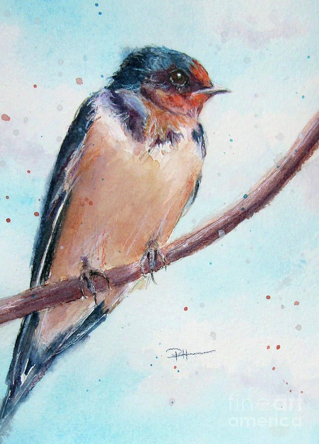 Barn Swallow Painting by Patricia Henderson