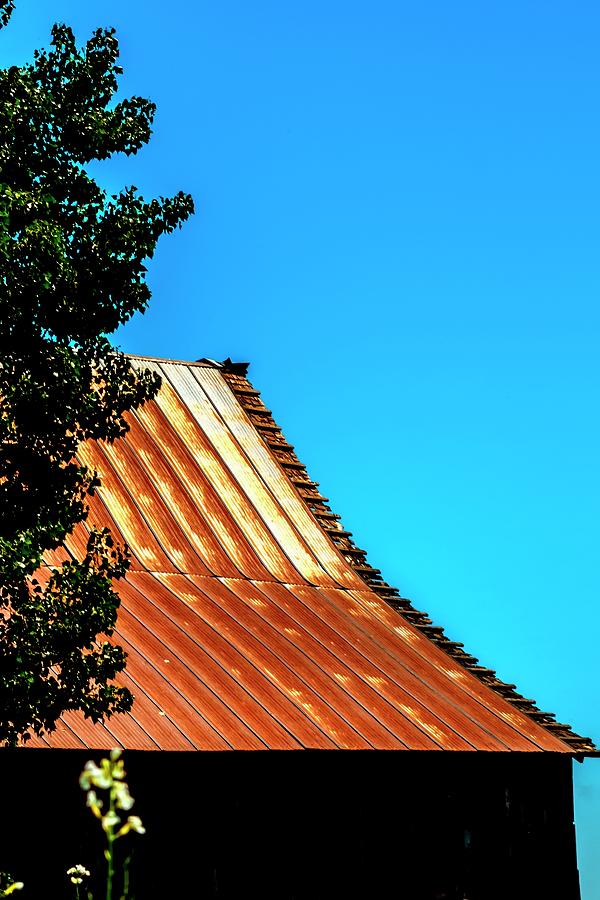 Barn With Red Tin Roof Photograph