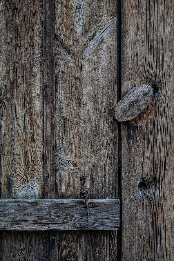 Barn Wooden Door Photograph by Susan Candelario