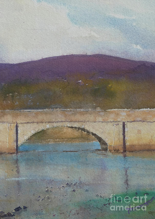 Barnawee Bridge, Waterford Greenway, Dungarvan Painting by Keith Thompson