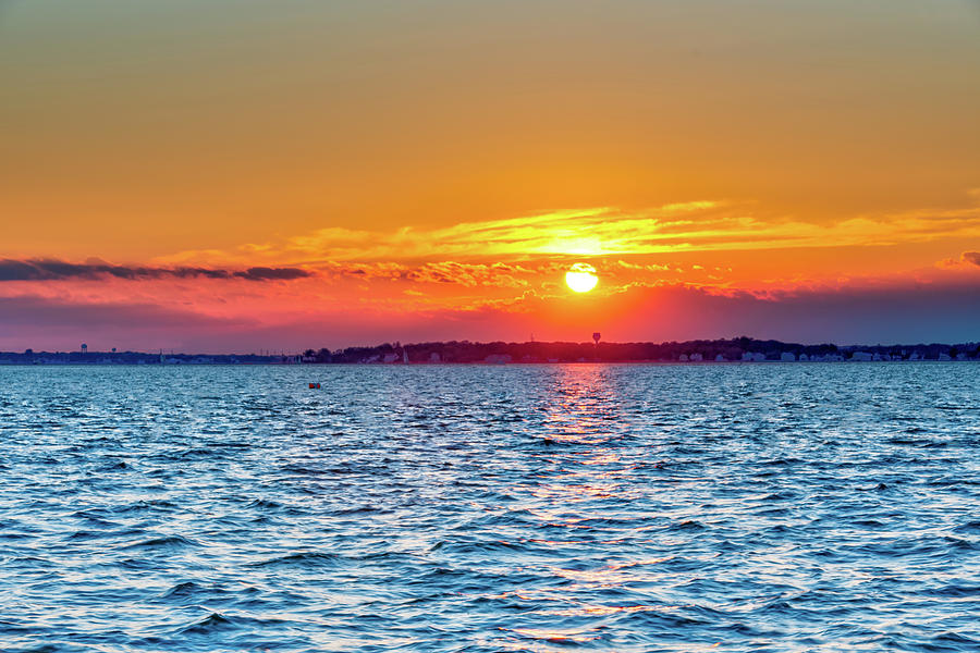 Barnegat Bay Sunset Photograph by Chad Dikun