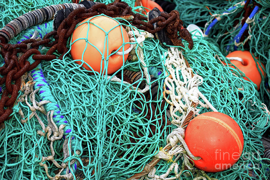 Barnegat Fishing Nets at Long Beach Island Photograph by John Rizzuto
