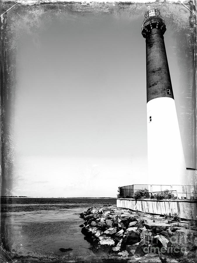 Barnegat Lighthouse Profile on Long Beach Island  Photograph by John Rizzuto