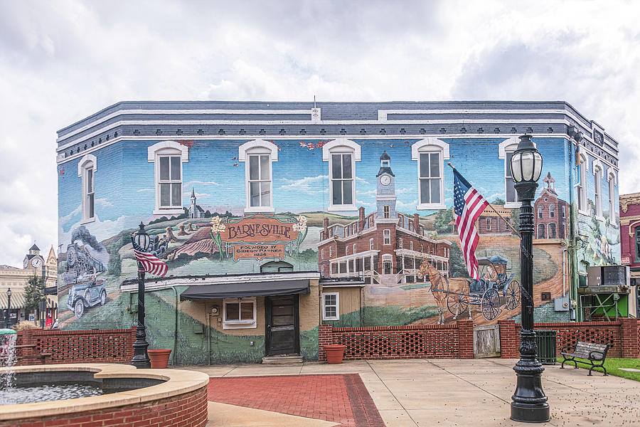 Barnesville Mural-1 Photograph by John Kirkland