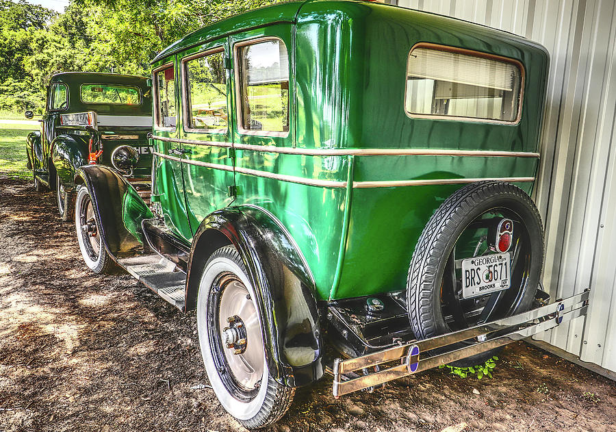 Barney Cars Green Phantom Photograph by Connie Robinson Pixels