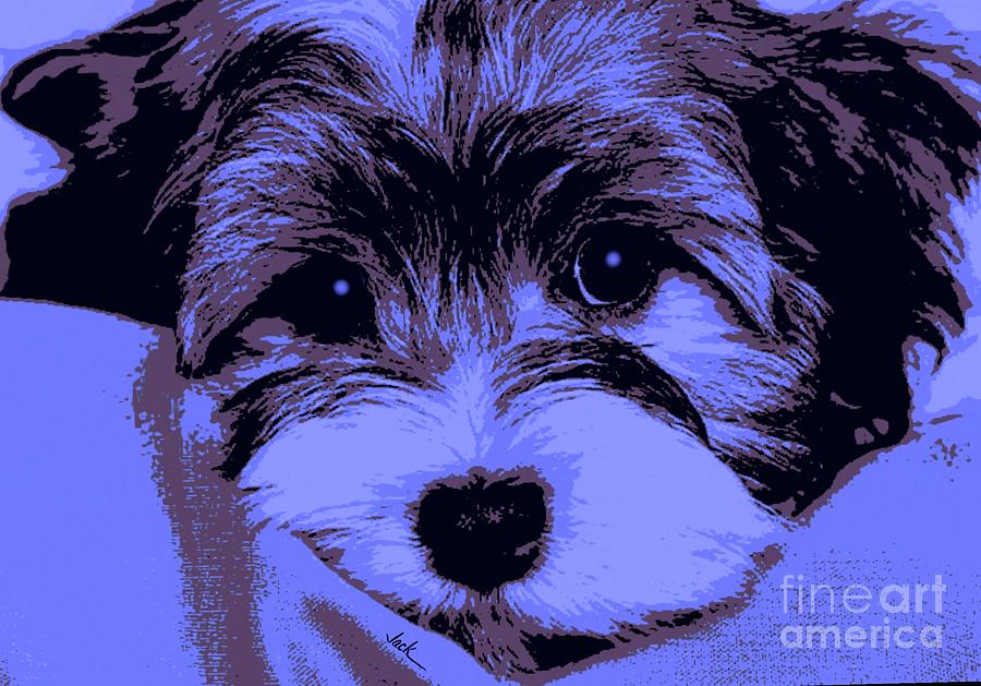 Puppy Painting - Barney by Jack Bunds Puppy Painting - Barney by Jack Bunds