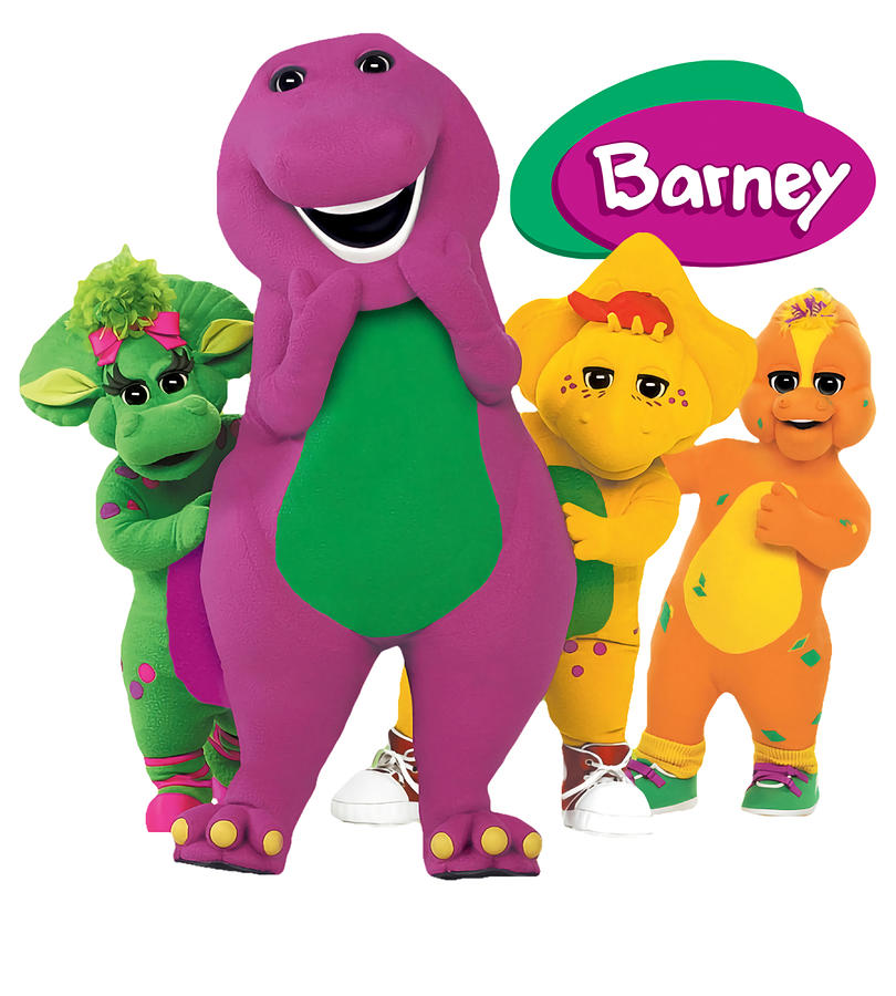 Barney the dinosaur and friends Poster cool Painting by Lee Brandon ...