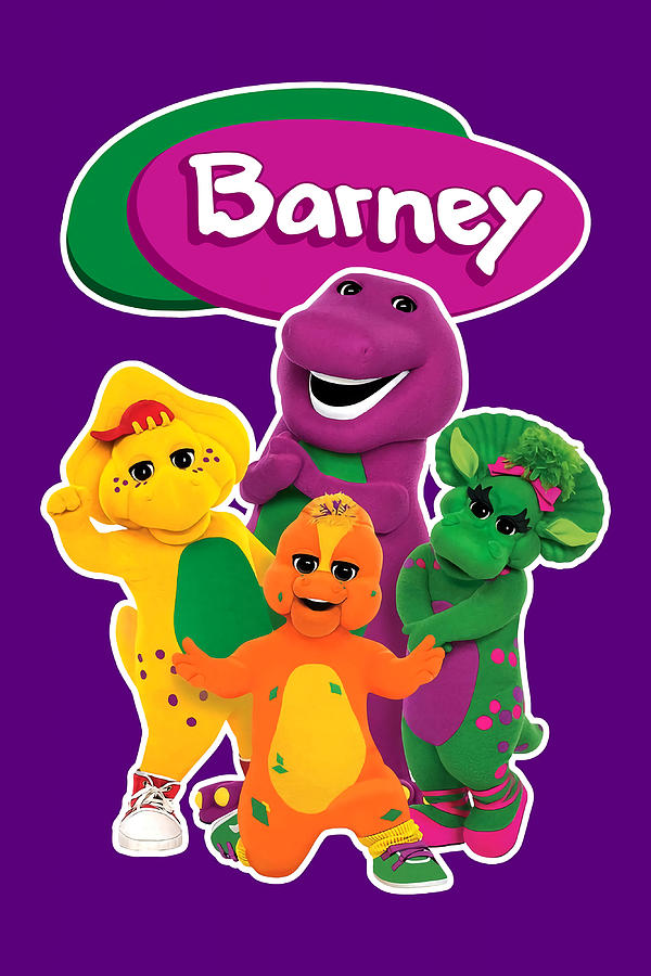 Barney The Dinosaur and Friends Quadro Poster Painting by White Palmer ...