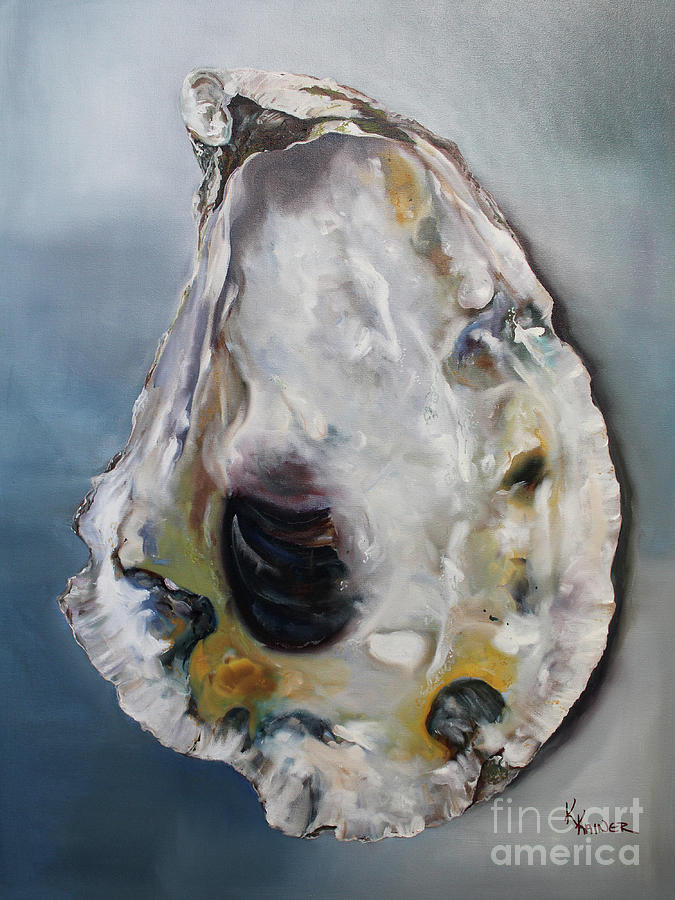 Barnstable Oyster Shell Painting by Kristine Kainer - Fine Art America