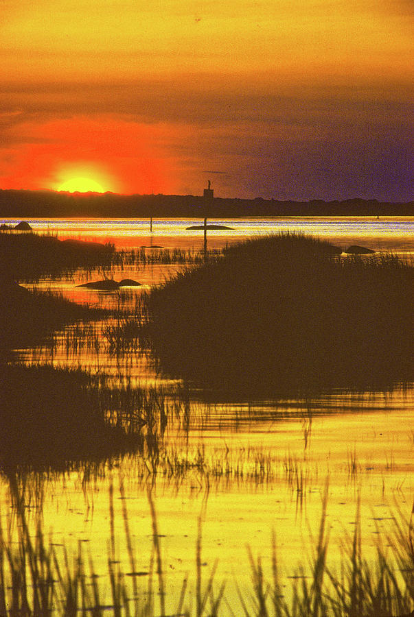 Barnstable Sunset Photograph by Nautical Chartworks