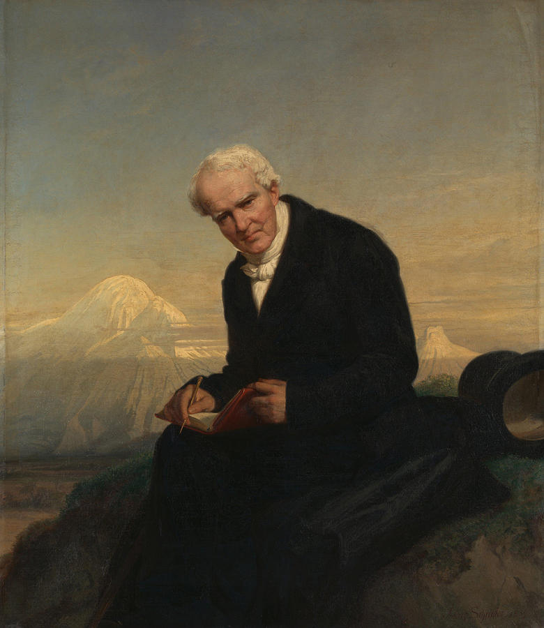 Julius Painting - Baron Alexander von Humboldt                by Julius Schrader