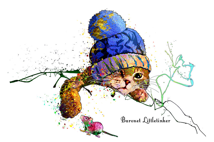 Baronet Littletinker Painting by Miki De Goodaboom