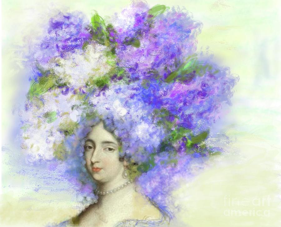 Nature Digital Art - Baroque hairstyle by Olga Malamud-Pavlovich
