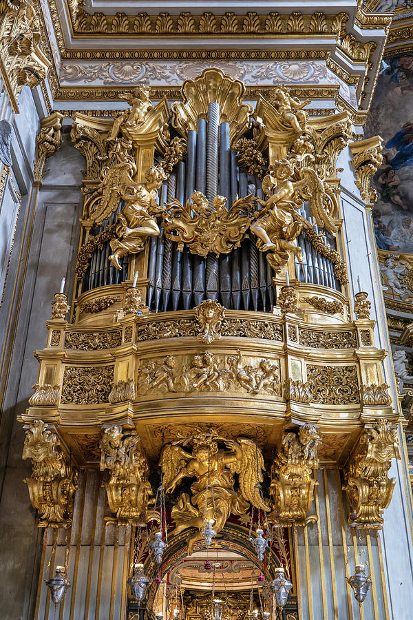 Baroque Organ In Santa Maria In Vallicella Church Photograph by Artur Bogacki