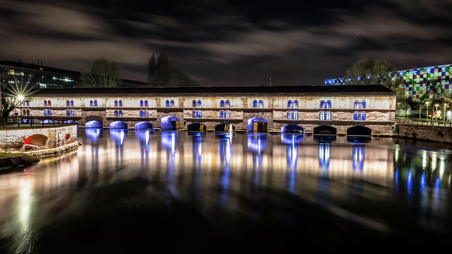 Barrage Vauban at midnight Photograph by Travel Quest Photography