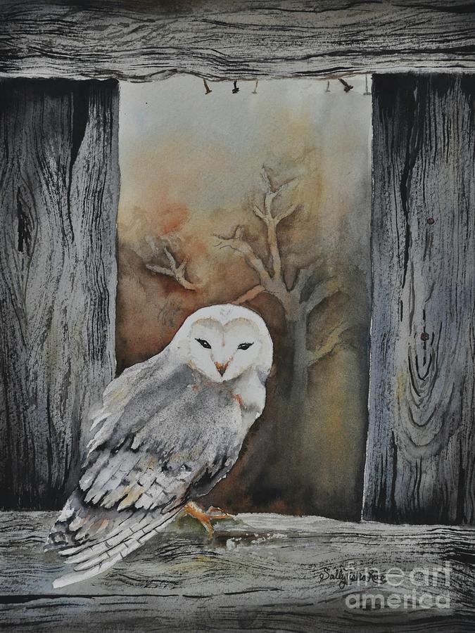 Barred Owl Painting By Sally Tiska Rice Pixels