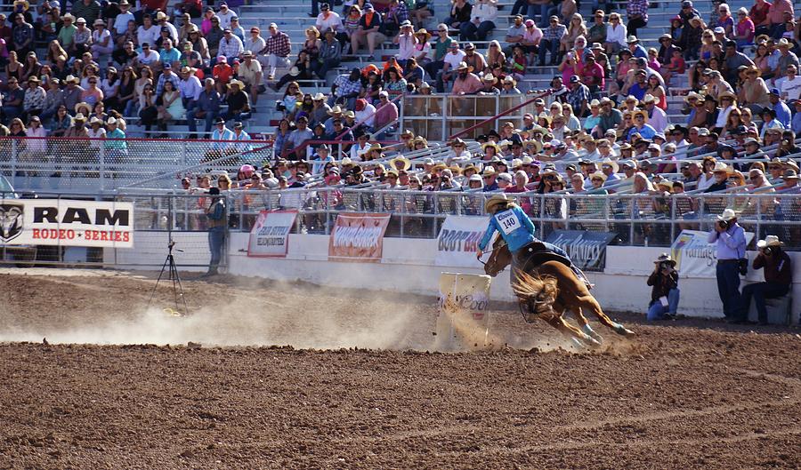 Barrel Racer at the Tucson Rodeo Photograph by Terry Groben - Fine Art ...