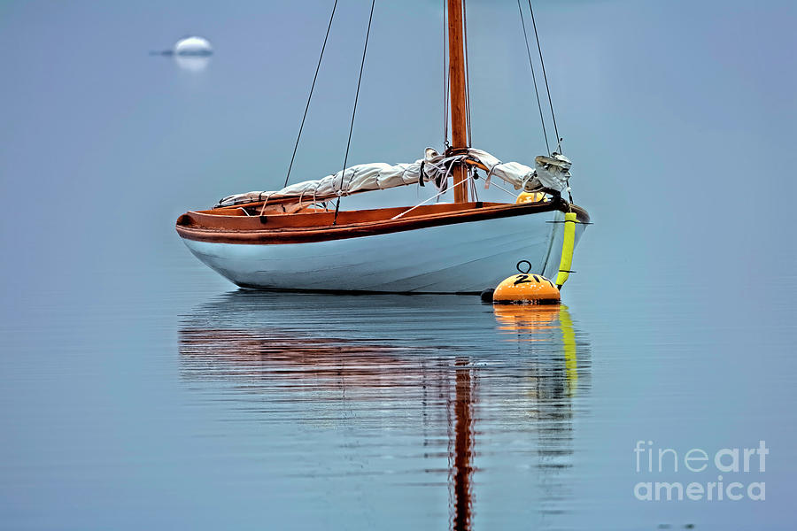 Sailboat Photograph - Barrington River Reflection by Jim Beckwith