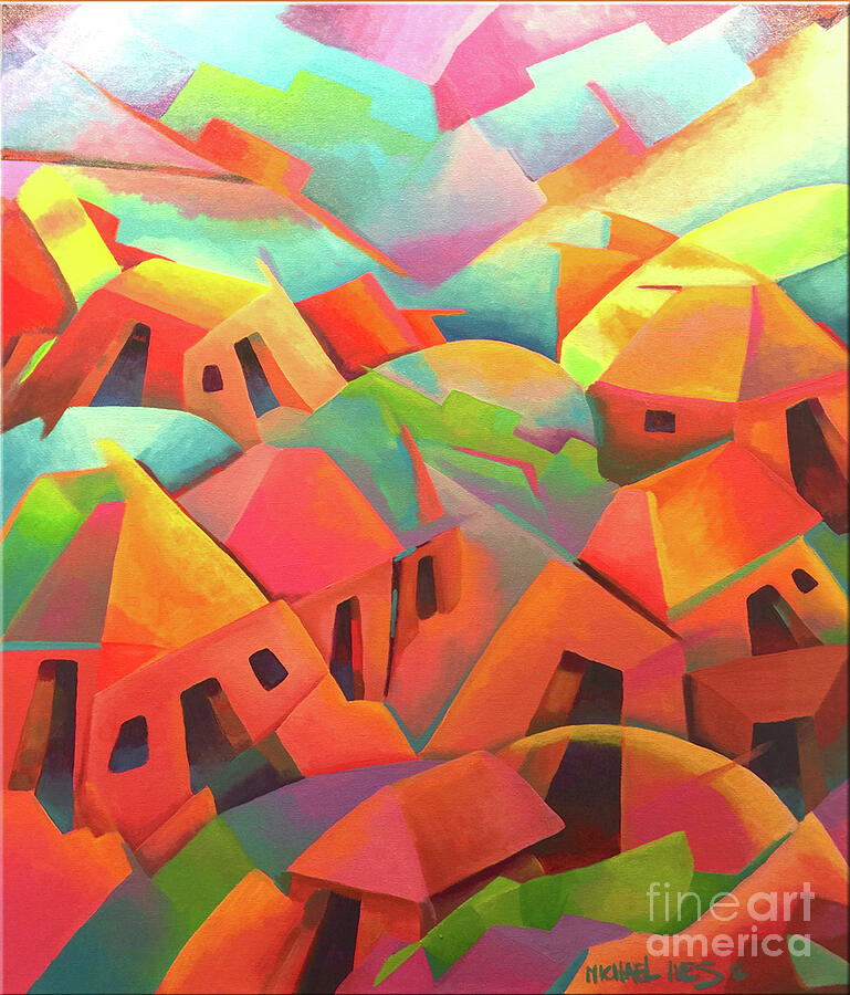Barrio Painting by Michael Ives Barrio Painting by Michael Ives