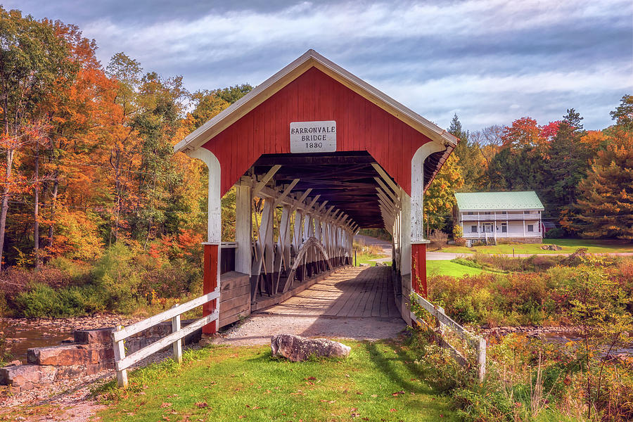 Barronvale Covered Bridge - Somerset County, PA Photograph by Susan Rissi Tregoning