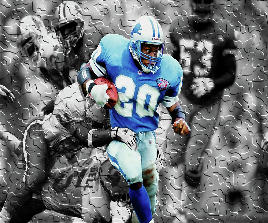 Barry Sanders Slipping Through 2a Mixed Media by Brian Reaves