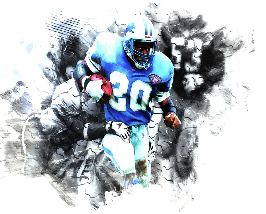 Barry Sanders Slipping Through Mixed Media by Brian Reaves