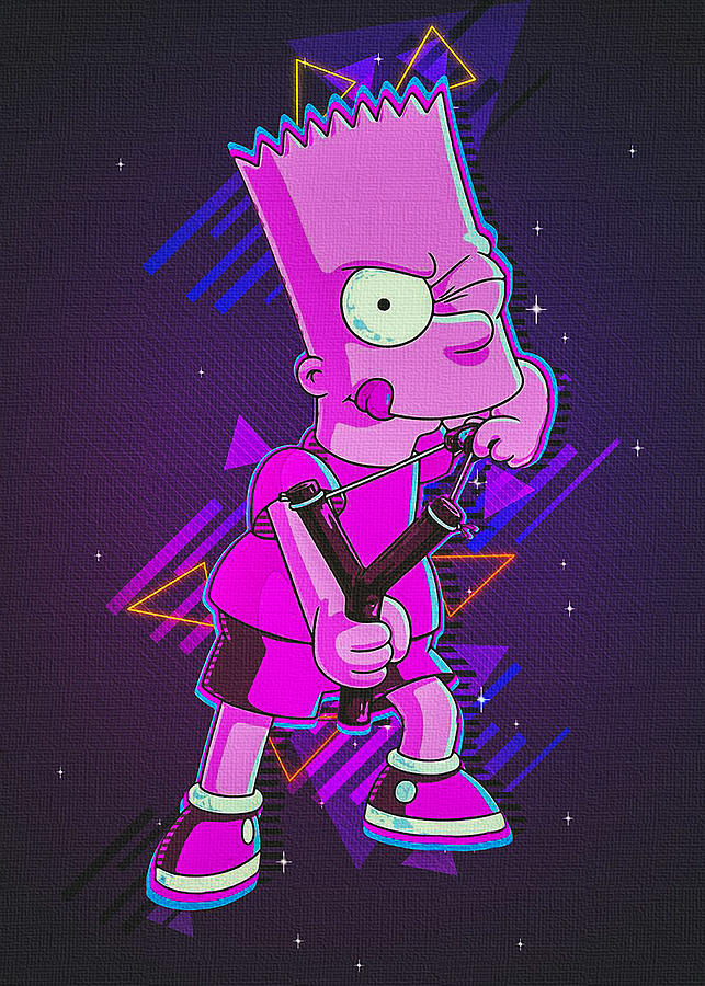 Exclusive Digital Art Own Style Colorful Animation Illustration Collection Bart Simpson Drawing With A Unique And Original Design Drawing Illustration Art Collectibles Vadel Com