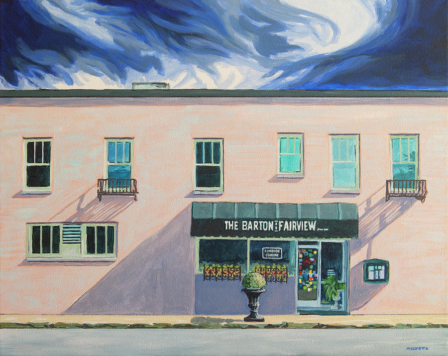 Barton Cafe on Fairview Painting by Tommy Midyette