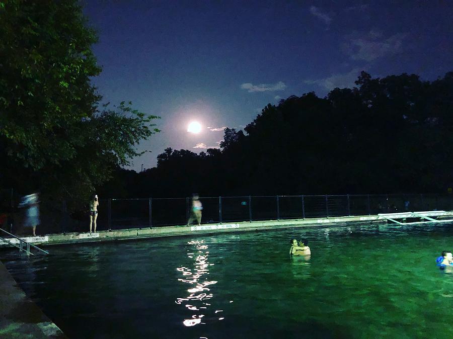 Barton Springs Full Moon Howl Photograph by Tanya White