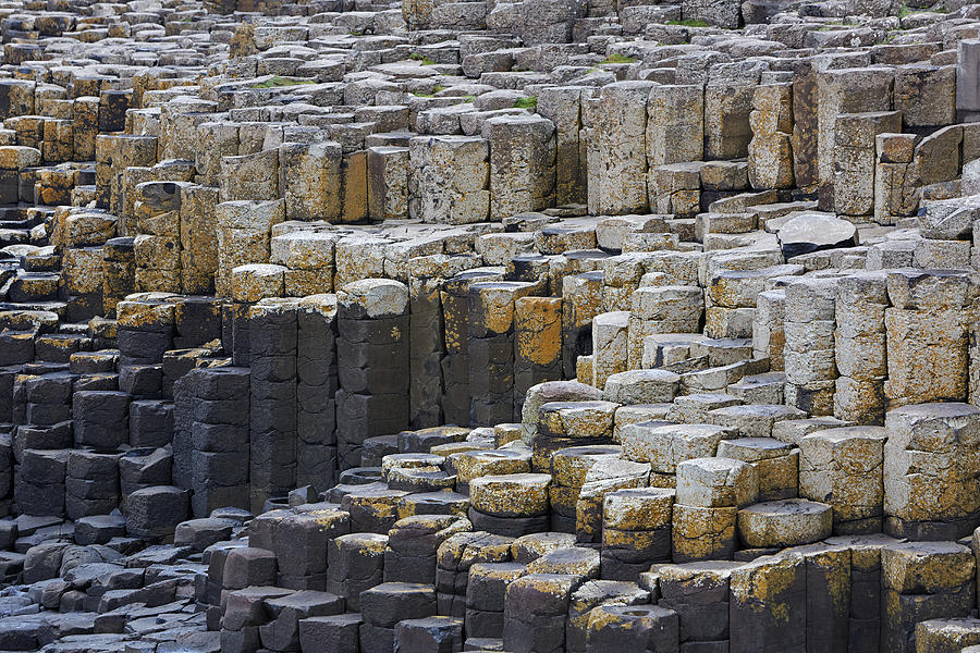 Basalt columns in Unescos Giant Causeway Photograph by Allan Baxter