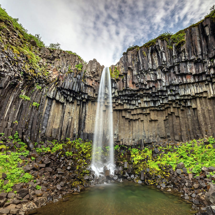 Basalt Columns of Svartifoss Photograph by Sqwhere Photo - Fine Art America